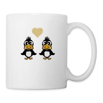 ducks in love - Tasse - Weiß - Rechts