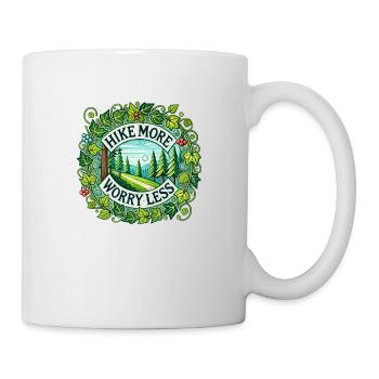 Hike More Worry Less - Mug - white - Right