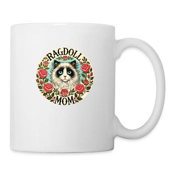 Ragdoll Katze Mama - Tasse - Weiß - Rechts