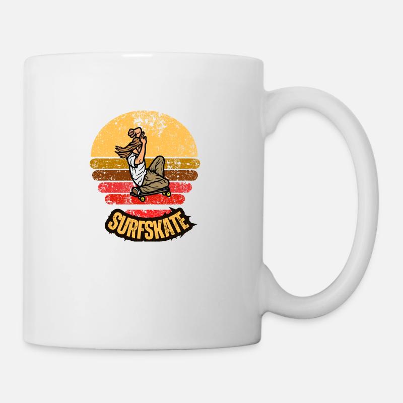 Surfskate - Tasse - Weiß