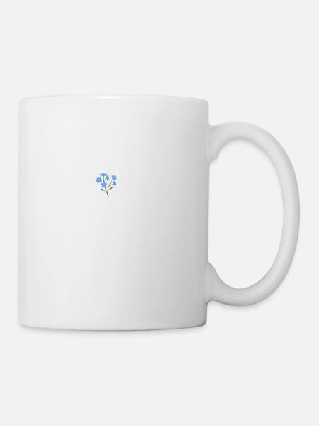 Herzschlag Blumen - Tasse - Weiß