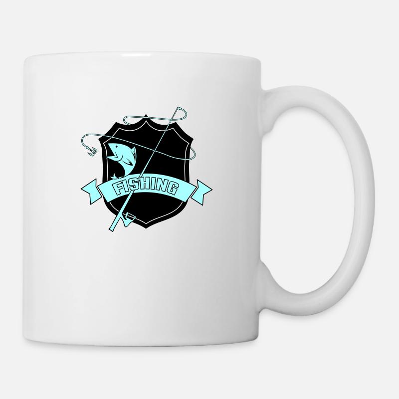 fishing wappen - Tasse - Weiß