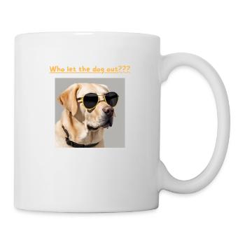 Golden Retriever, Who let the dog out - Mug - white - Right
