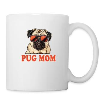Pug Mom Mops Hund - Tasse - Weiß - Rechts