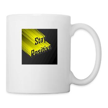 stay positive - Mug blanc - blanc - Droite