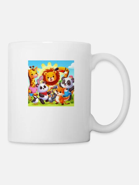 Tier Familie - Tasse - Weiß