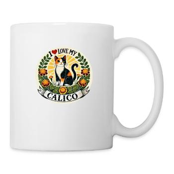 I love my Calico - Mug - white - Right
