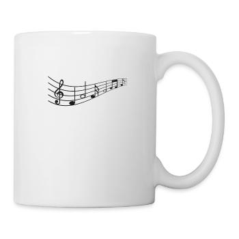 Musiknoten - Tasse - Weiß - Rechts