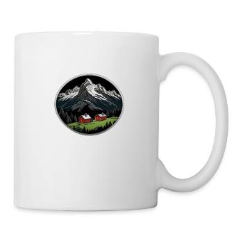 Montagnes suisses - Mug blanc - blanc - Droite