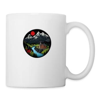 Montagnes suisses - Mug blanc - blanc - Droite