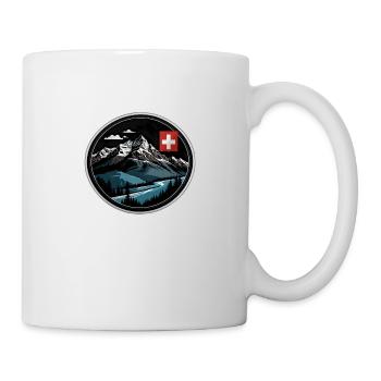 Montagnes suisses - Mug blanc - blanc - Droite