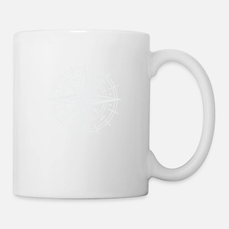 kompass - Tasse - Weiß