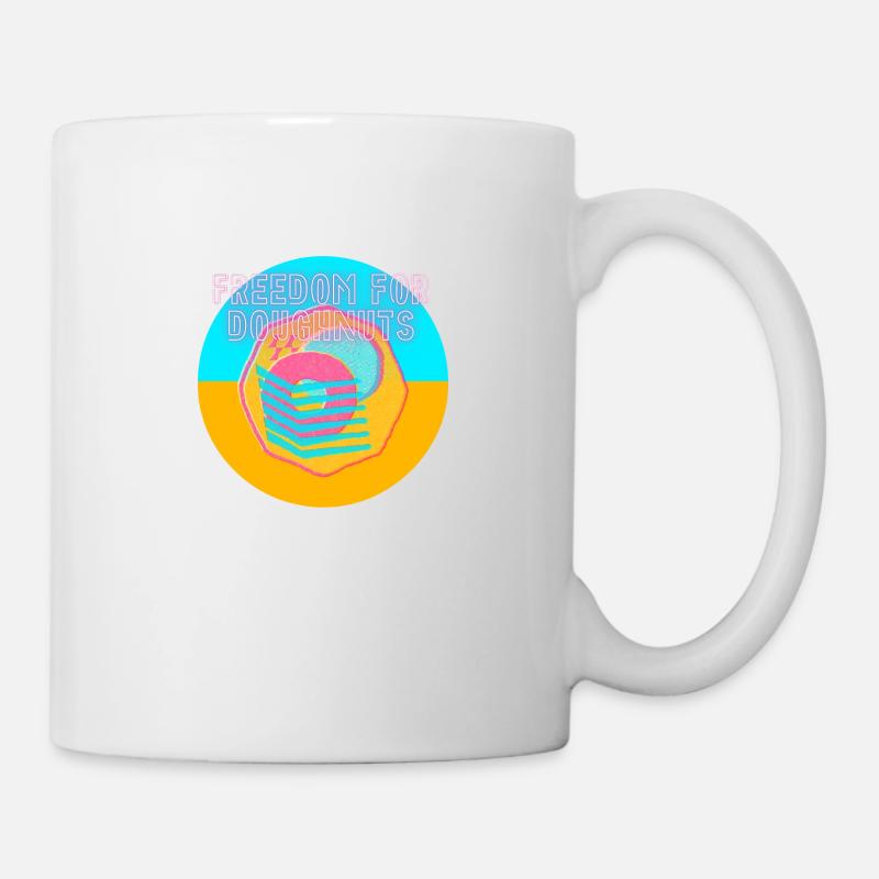 Liberté pour les beignets - Mug blanc - blanc