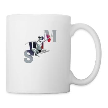 La natation est un art - Mug blanc - blanc - Droite