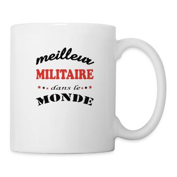 MEILLEUR MILITAIRE DANS LE MONDE - Mug blanc - blanc - Droite