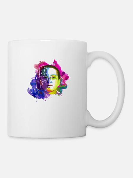 DAGEGEN - Tasse - Weiß