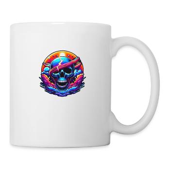 Vibrant Skull Art - Mug - white - Right