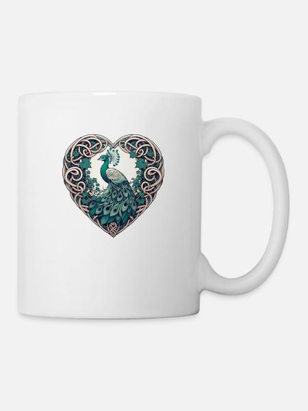 Pfauen-Liebhaber - Tasse - Weiß