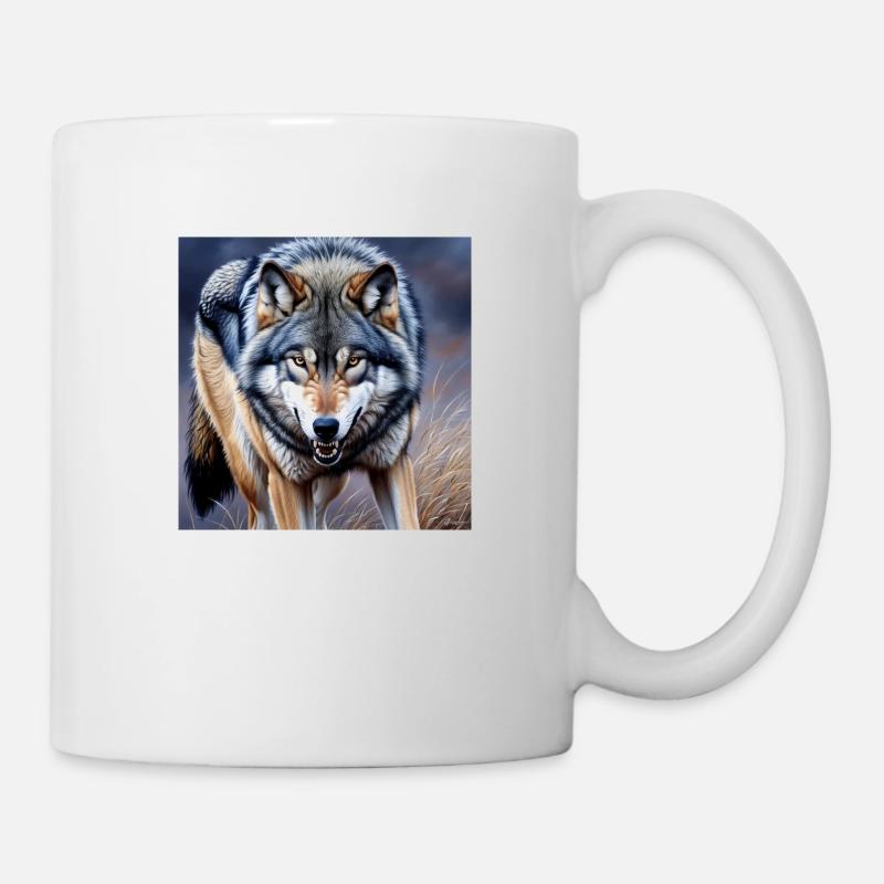 Wolf - Tasse - Weiß