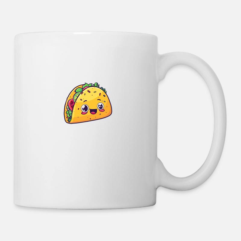 Taco with face - Mug - white
