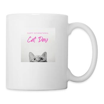 CATS DAY HAPPY INTERNATIONAL - Mug blanc - blanc - Droite