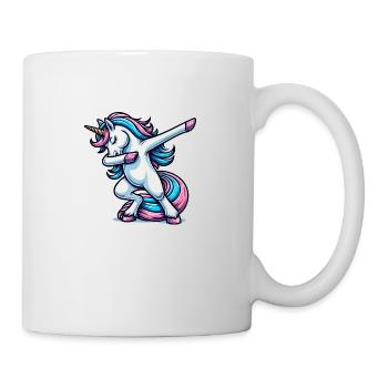 Unicorn Dabbing Einhorn - Tasse - Weiß - Rechts