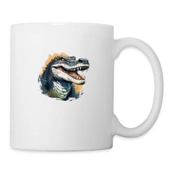 Sauvage en colère animal pugnace combatif crocodile - Mug blanc - blanc - Droite