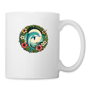 Delfin - Tasse - Weiß - Rechts