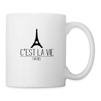 Paris, c’est la citation de la vie - Mug blanc - blanc - Droite