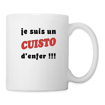 Je suis un CUISTO d'enfer !!! - Mug blanc - blanc - Droite