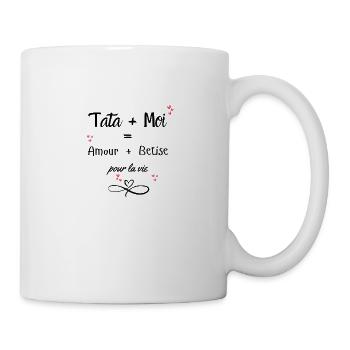 Tante und ich lieben und dumm fürs Leben - Tasse - Weiß - Rechts
