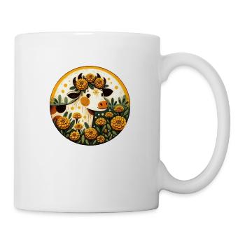Vache souci - Mug blanc - blanc - Droite