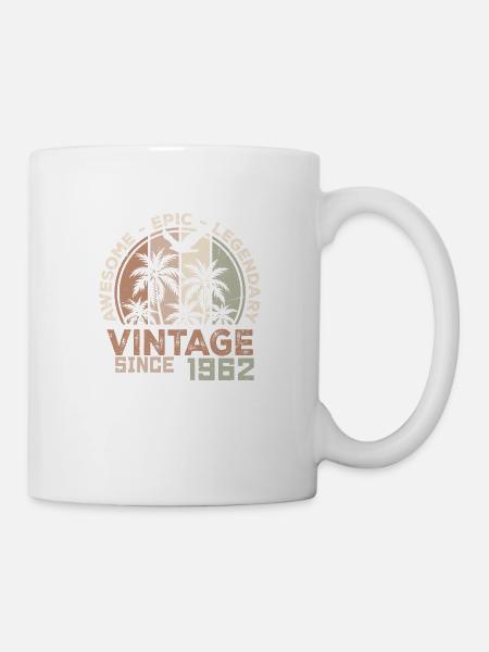 Geboren 1962 Geburtstagsgeschenk 1962 Vintage 1962 - Tasse - Weiß