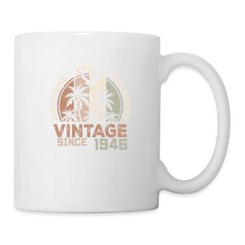 Né en 1946 Cadeau d’anniversaire 1946 Millésime 1946 - Mug blanc - blanc - Droite