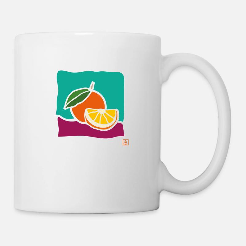 naranja - Mug blanc - blanc