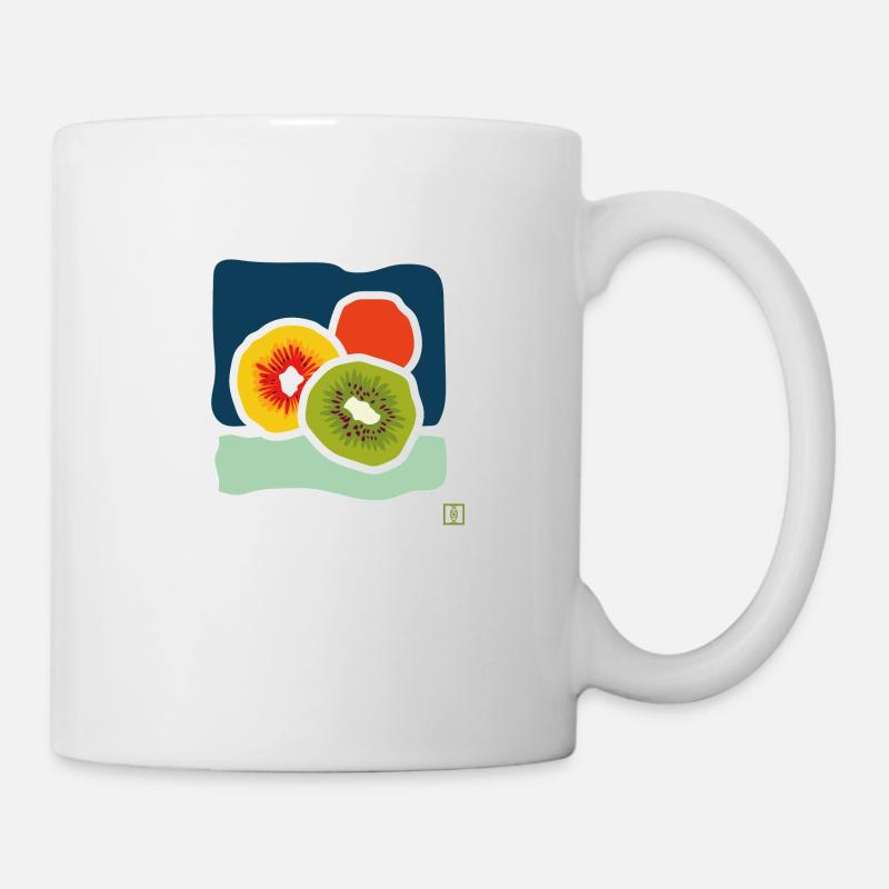 Kiwi - Tasse - Weiß