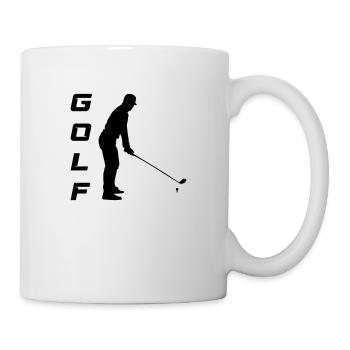 golfeur - Mug blanc - blanc - Droite