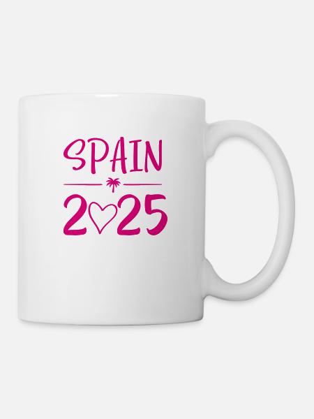 Spain heart 2025 - Tasse - Weiß