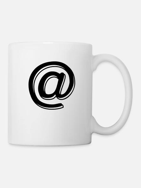 At-Zeichen - Tasse - Weiß