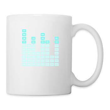 Cool DJ Music Equalizer Sound Bar Energy Party - Mug - white - Right