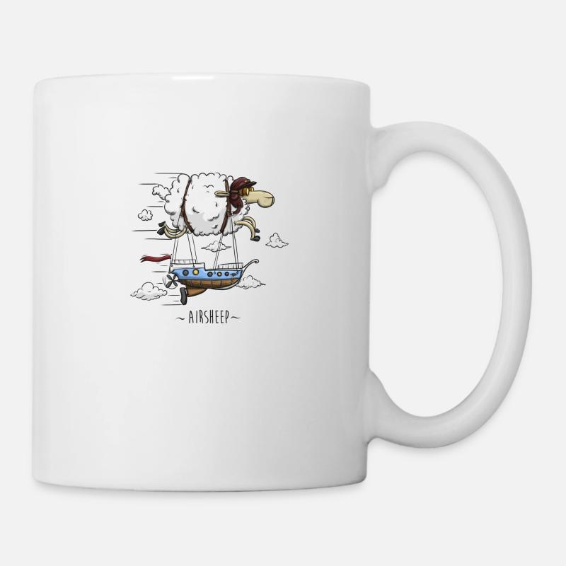 Mouton volant dirigeable - Mug blanc - blanc