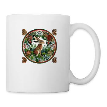 Jahrgang Hase - Tasse - Weiß - Rechts