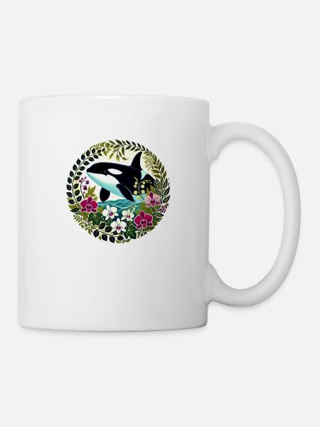 Schwertwal - Tasse - Weiß