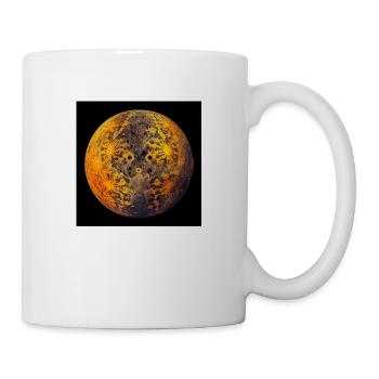 Fraktaler Planet - Tasse - Weiß - Rechts