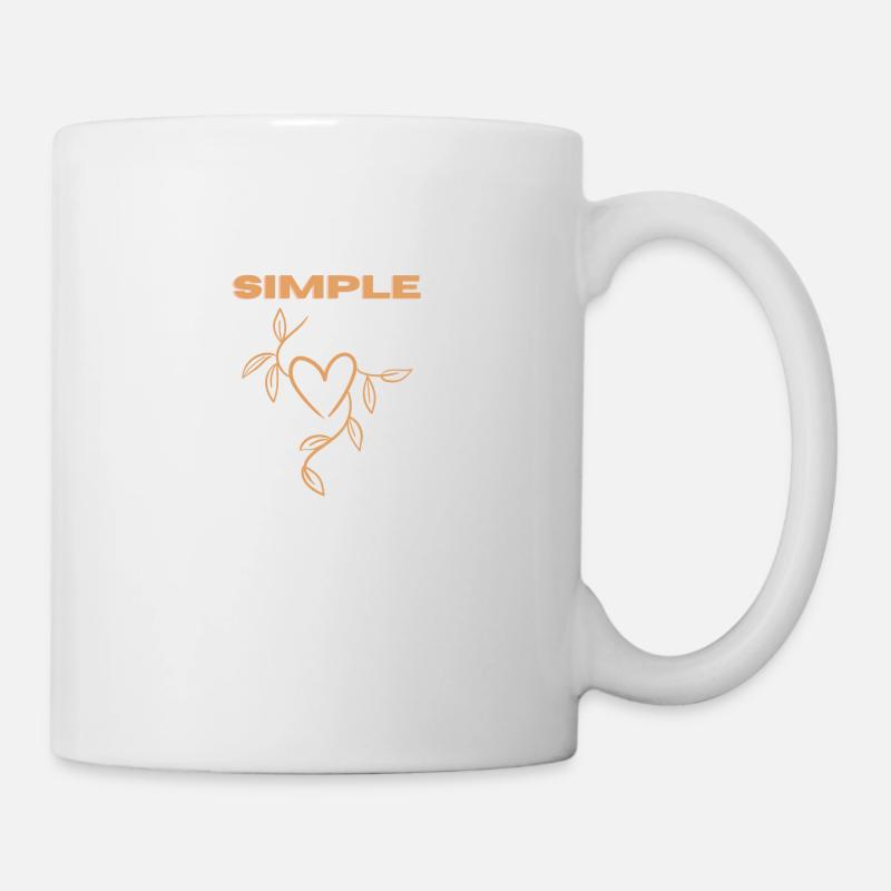 Simple Rose 🌹 - Tasse - Weiß