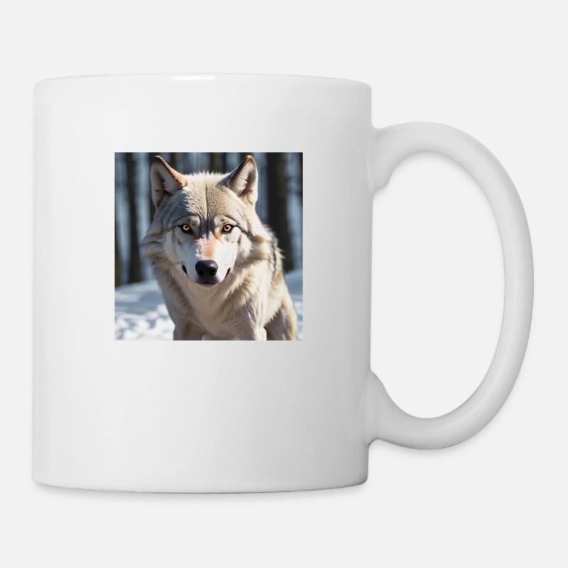 Wolf - Tasse - Weiß
