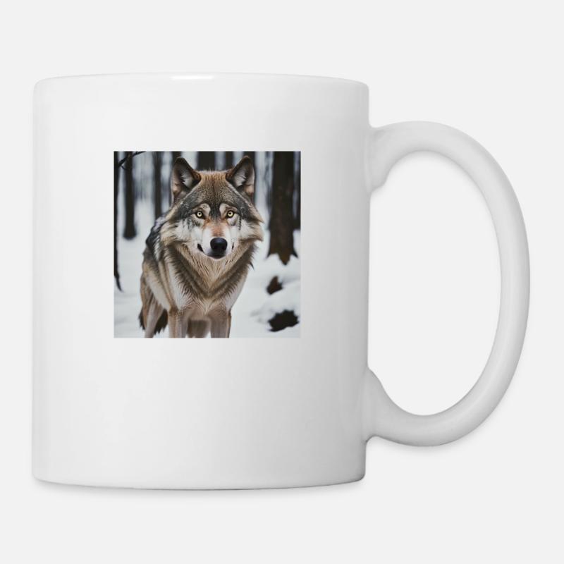 Wolf - Tasse - Weiß