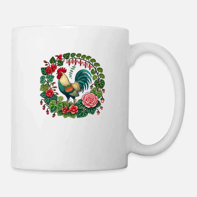 Hahn-Liebhaber - Tasse - Weiß
