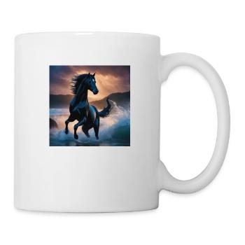 Pferd - Tasse - Weiß - Rechts
