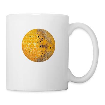 Gelber Planet - Tasse - Weiß - Rechts